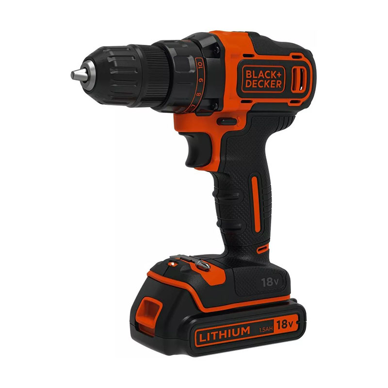 Дрель-шуруповерт (аккум), Black+Decker BDCDD186KB